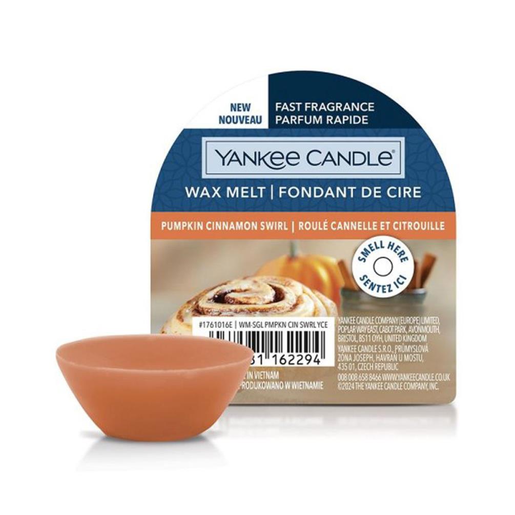 Yankee Candle Pumpkin Cinnamon Swirl Wax Melt £2.24